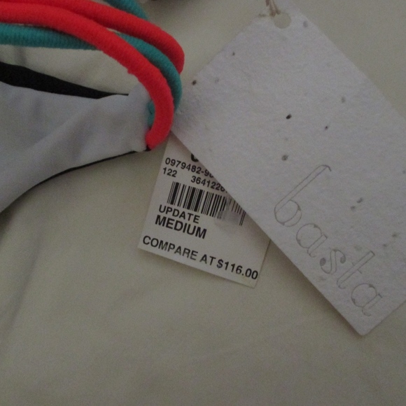 NWT - BASTA 2 pc swimsuit - sz M top / sz L bottom - Picture 2 of 2